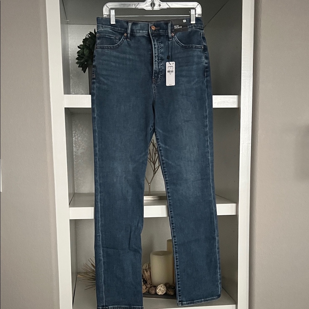 Express Women's Straight Leg Jeans - Blue